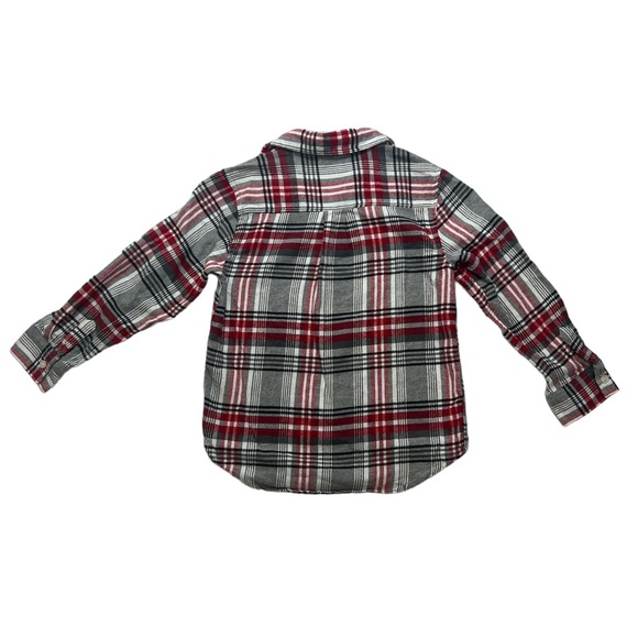 Gymboree Boys Flannel Plaid Button Down Shirt - Small (5-6) - Picture 4 of 4